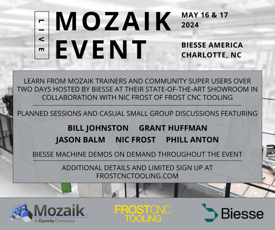2 Day Mozaik Event at Biesse America